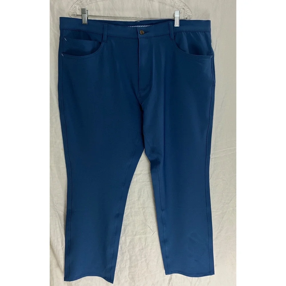 FootJoy Golf Pants Mens 40x30 Blue Athletic Fit 5-Pocket Performance Trousers